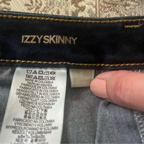 Michael Kors Izzy Skinny dark blue jeans, size 8 - Picture 4 of 4